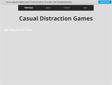 Tablet Screenshot of casualdistractiongames.com